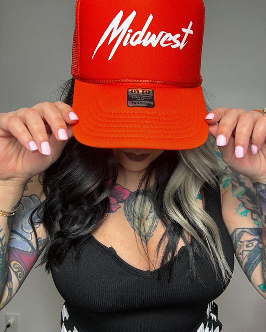 Midwest Trucker Hat : Orange