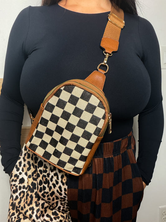 Checked Out Crossbody Bag