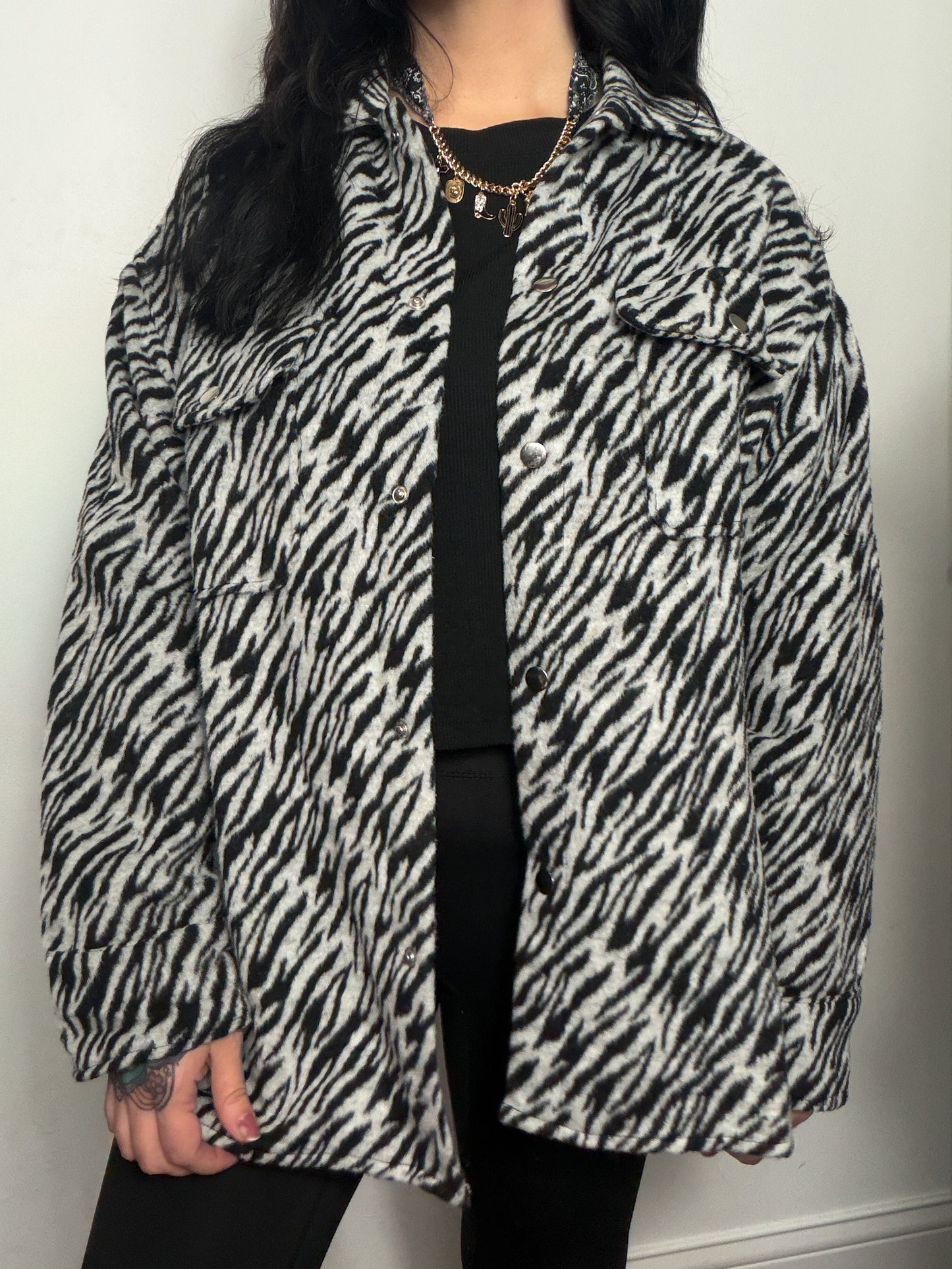 Zebra Oversized Shacket