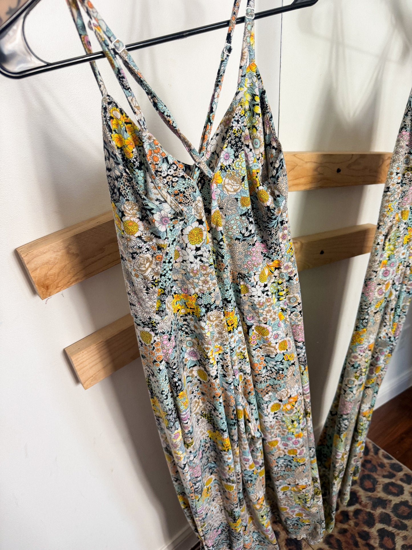 Floral Jumpsuit: M