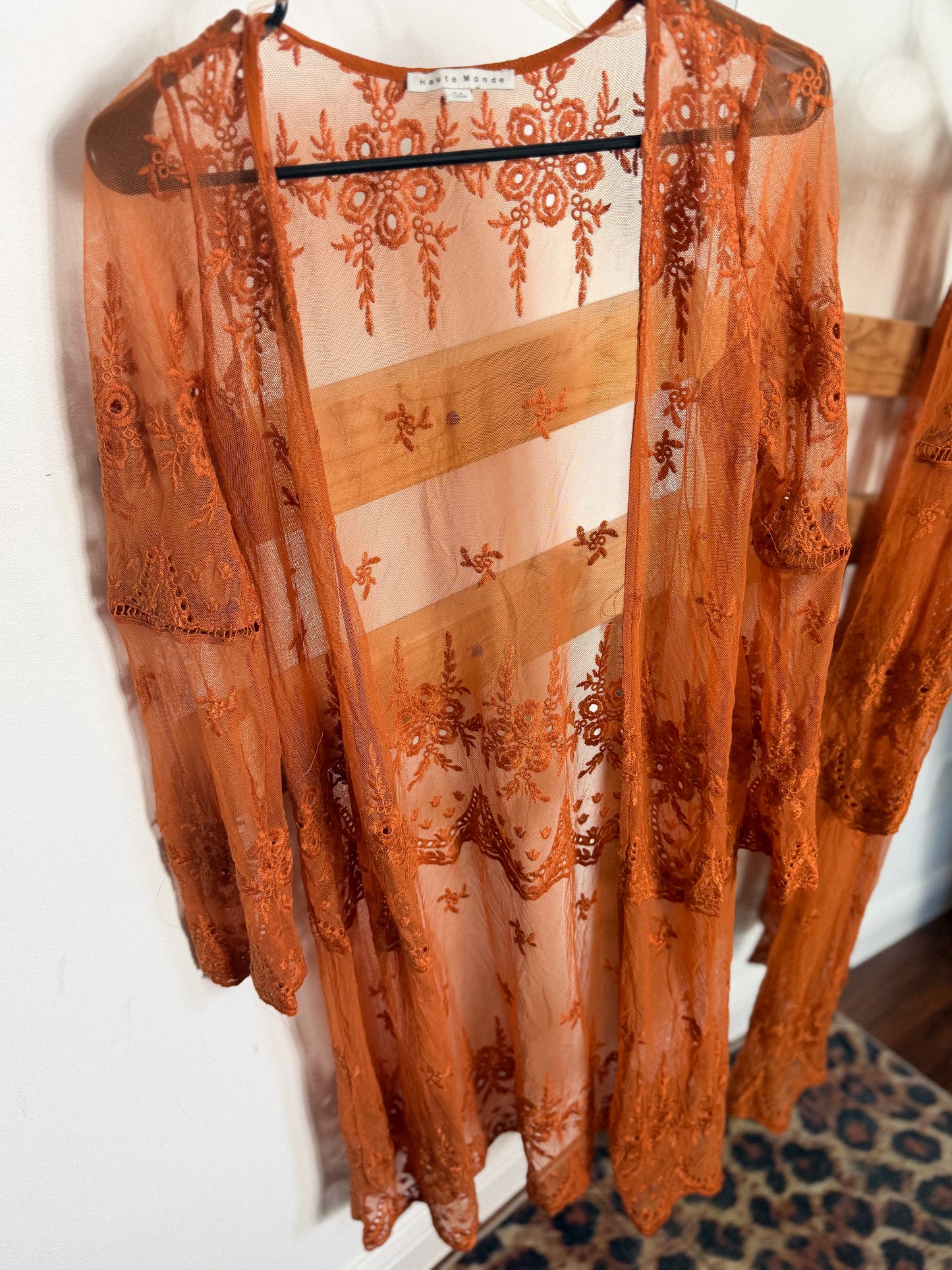 Rust Lace Cardi : Haute Monde : M