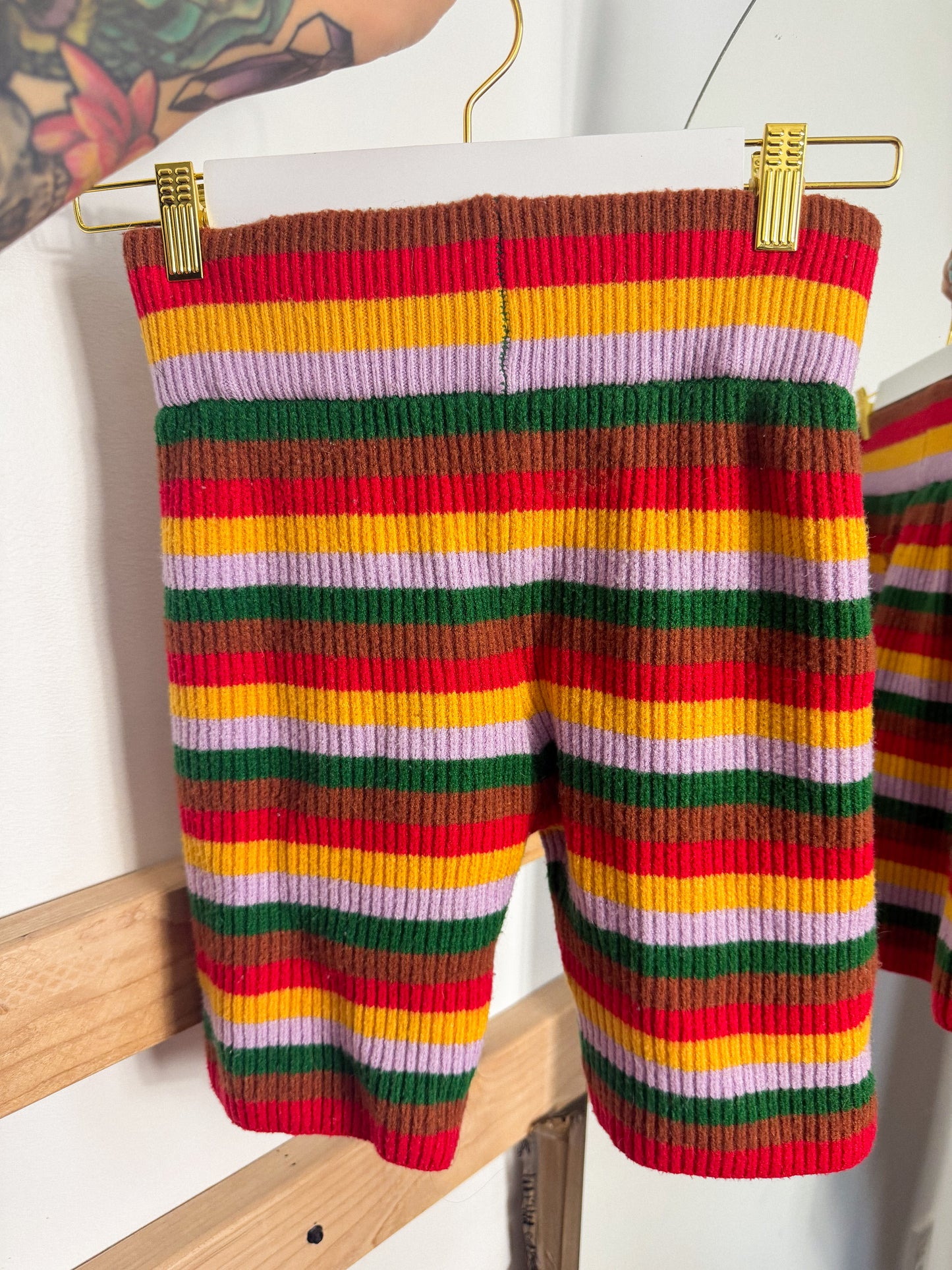 Mallory on the Moon Stripe Shorts : XL