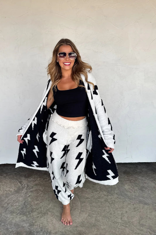 Cloud Lightning or Cheetah Cardigan : Reversible | PREORDER