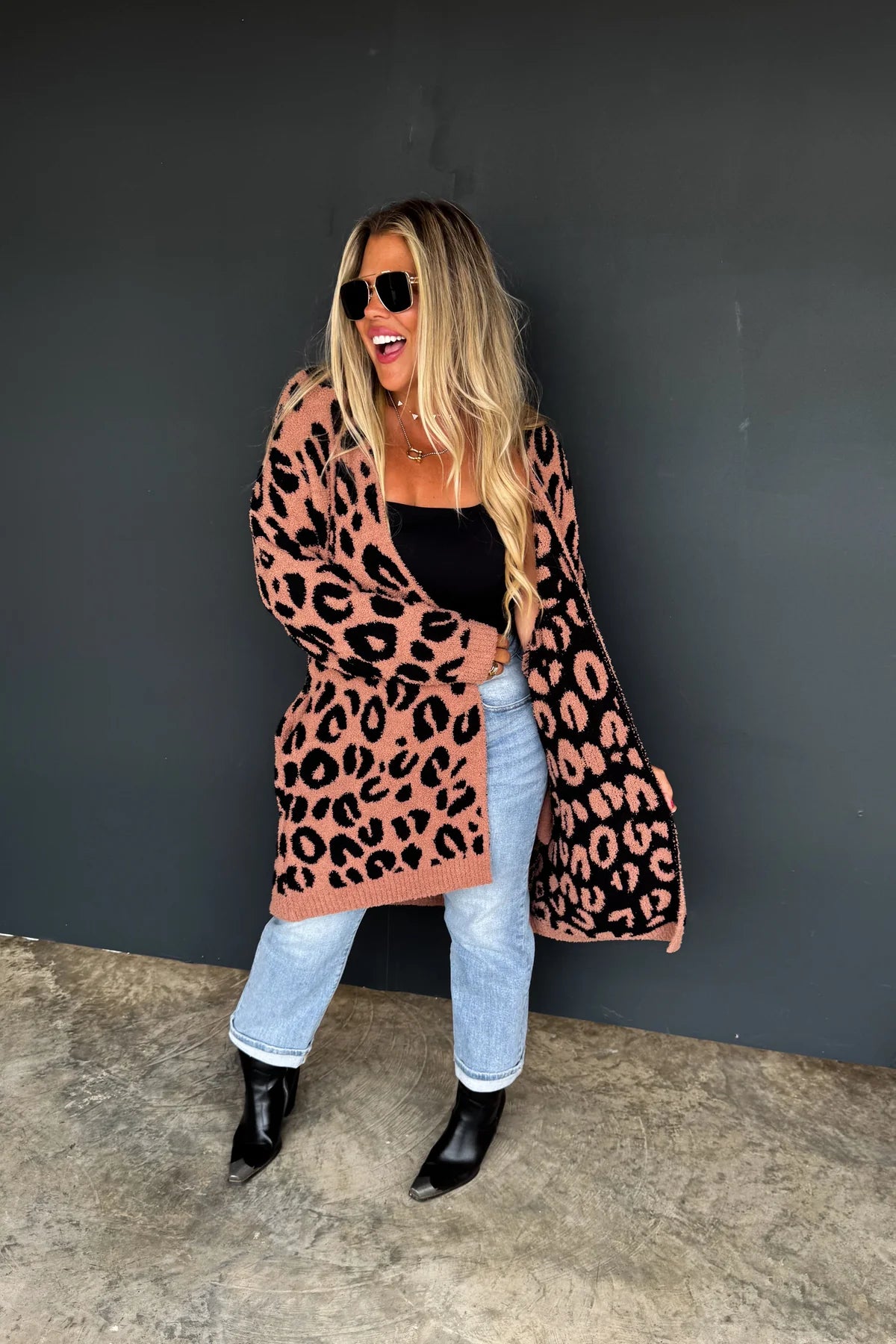 Cloud Lightning or Cheetah Cardigan : Reversible | PREORDER
