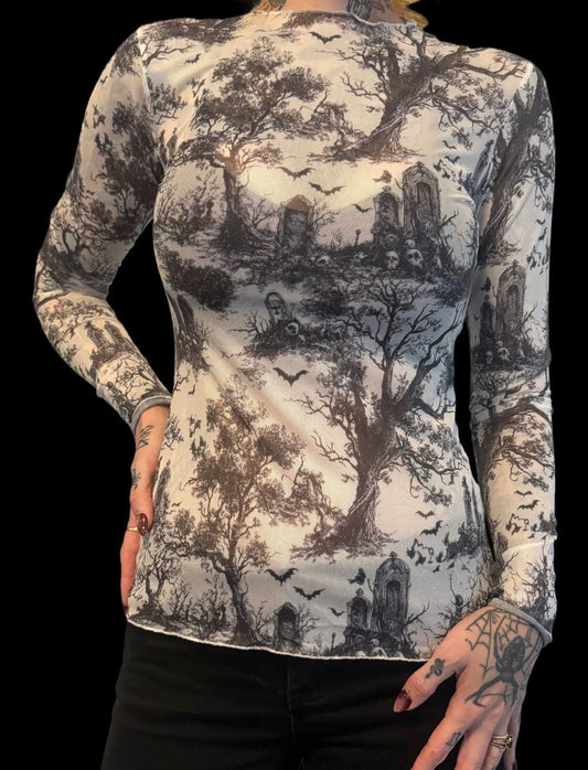 Graveyard Mesh Top
