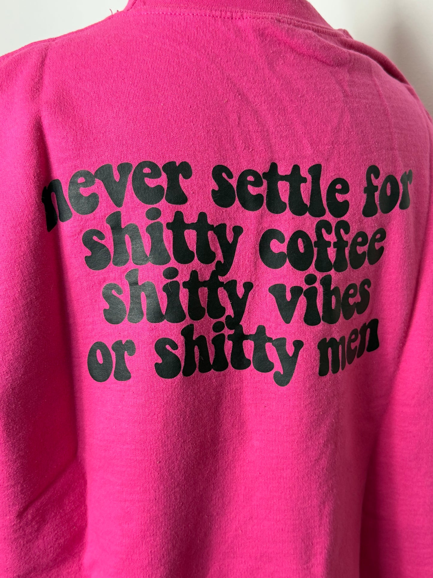 Never Settle Iced Coffee Crew : XL