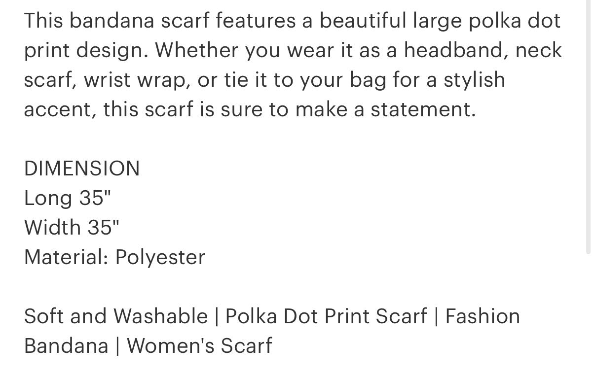 Polka Dot Wild Rag