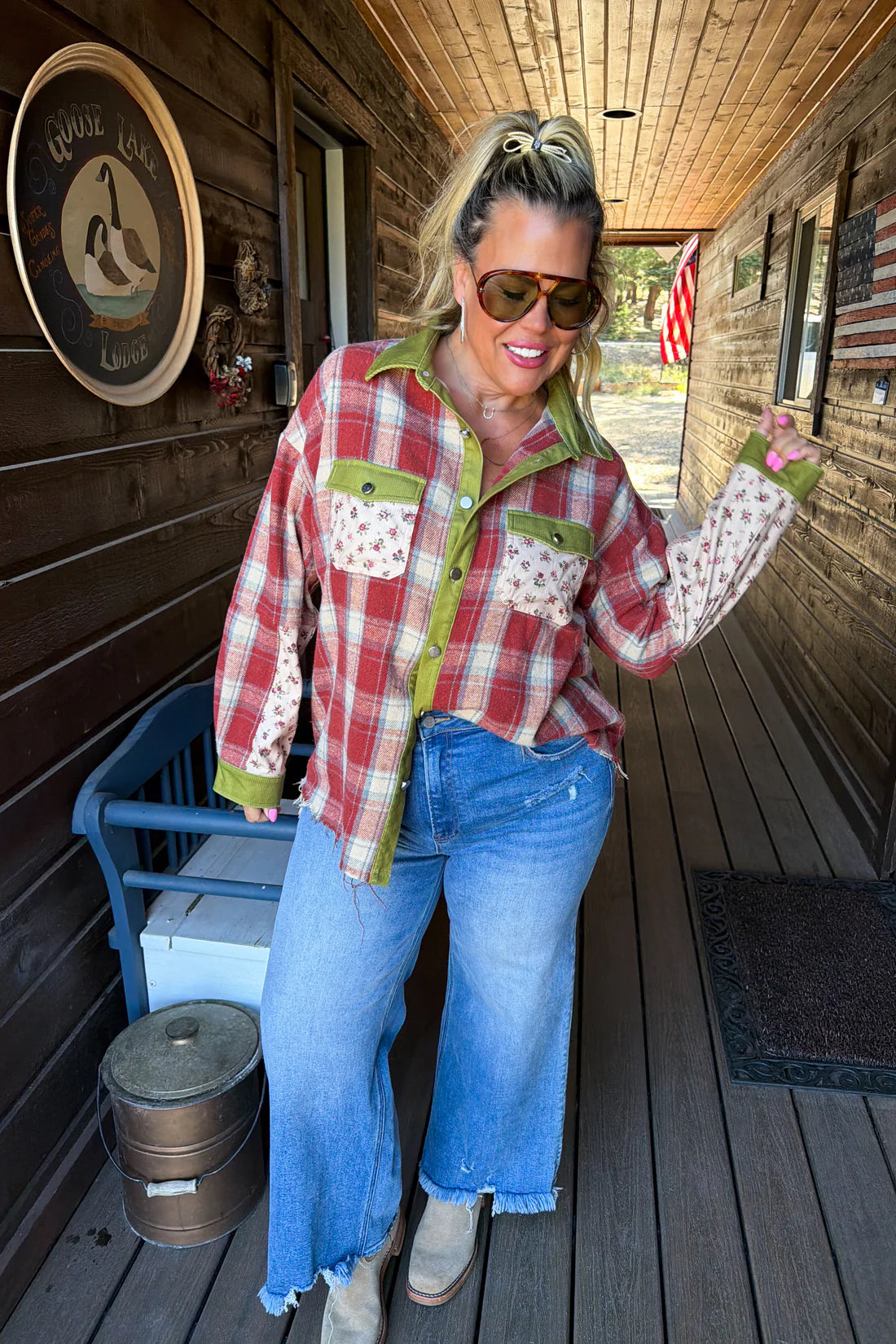 Scarlett Plaid Shacket : 2 Options : PREORDER