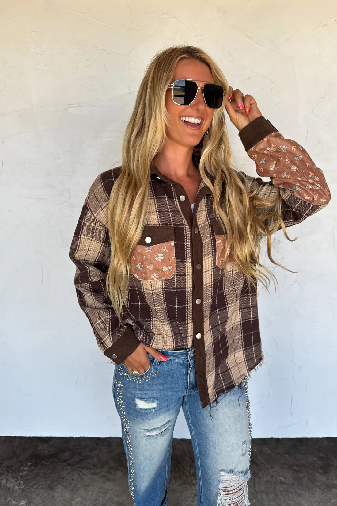 Scarlett Plaid Shacket : 2 Options : PREORDER