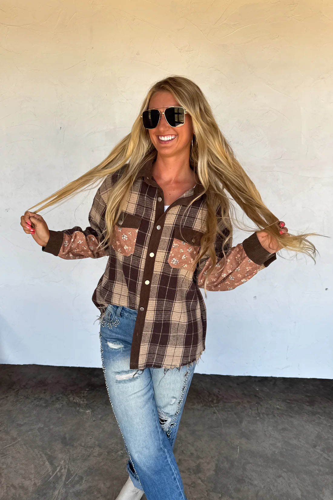 Scarlett Plaid Shacket : 2 Options : PREORDER