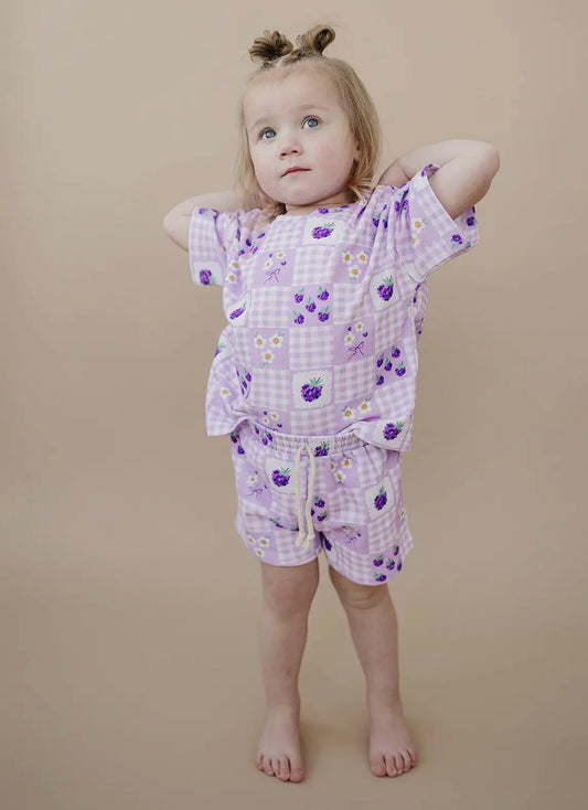 Raspberry Shorts Set