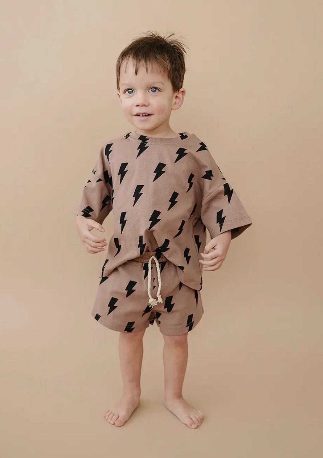 Mocha Bolt Short Set