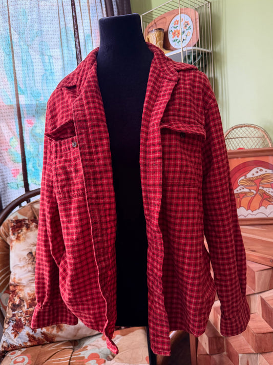 Vintage Jones New York Red Plaid : L