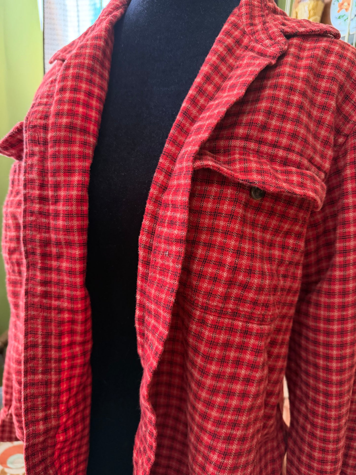 Vintage Jones New York Red Plaid : L