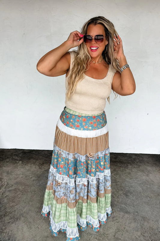 Country Summer Maxi Skirt : PREORDER