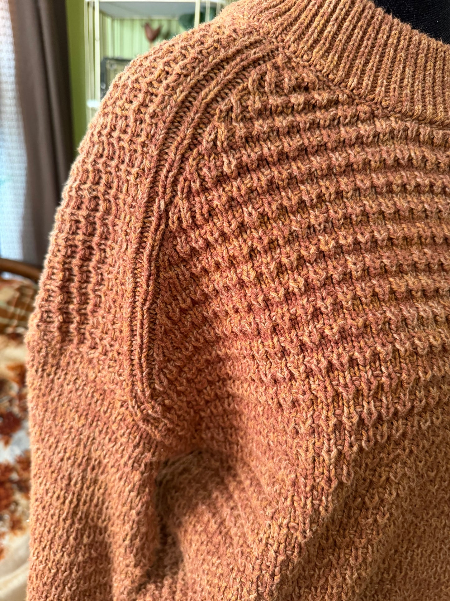 Dark Caramel Sweater: XL