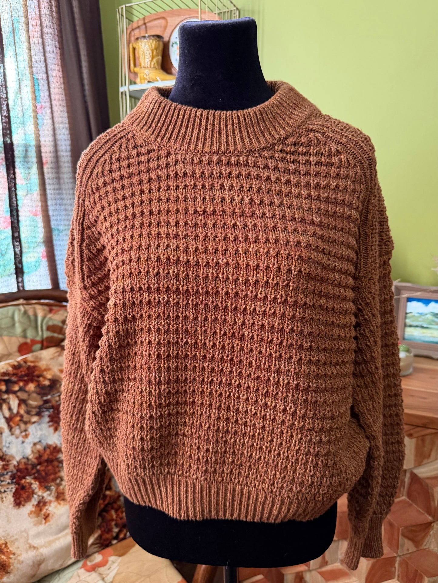 Dark Caramel Sweater: XL