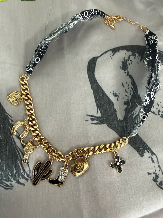Western Bandana Necklace