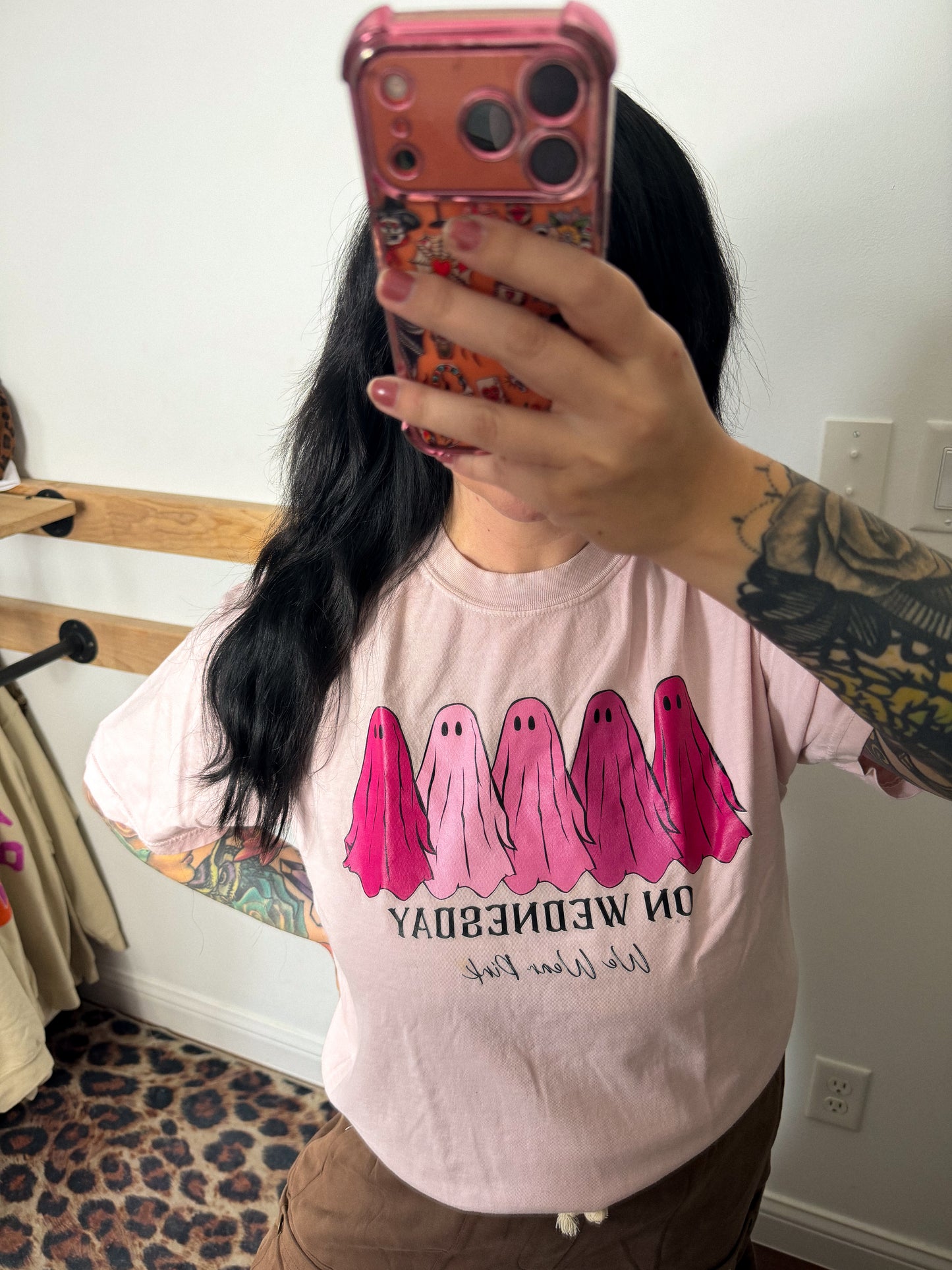 Wednesdays We Wear Pink Tee : L