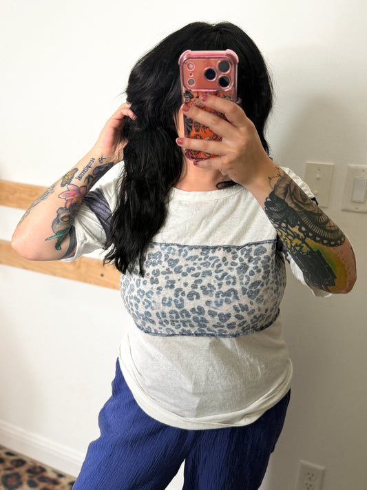 Bibi Cheetah Block Tee : S