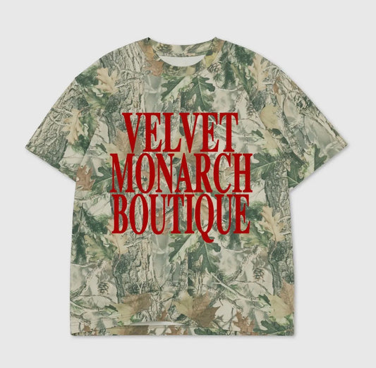 Velvet Monarch Camo Tee : Red | PREORDER