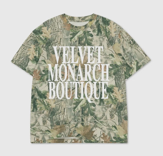 Velvet Monarch Camo Tee : White | PREORDER