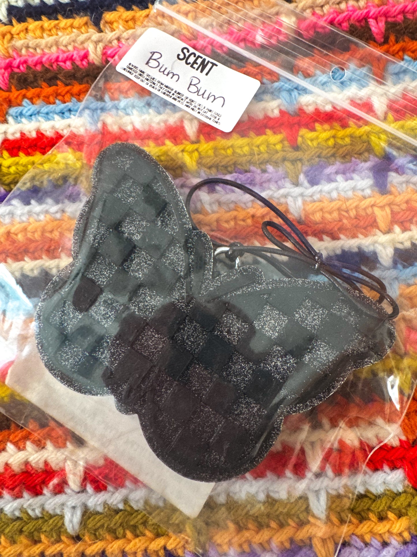 Checked Butterfly Freshie