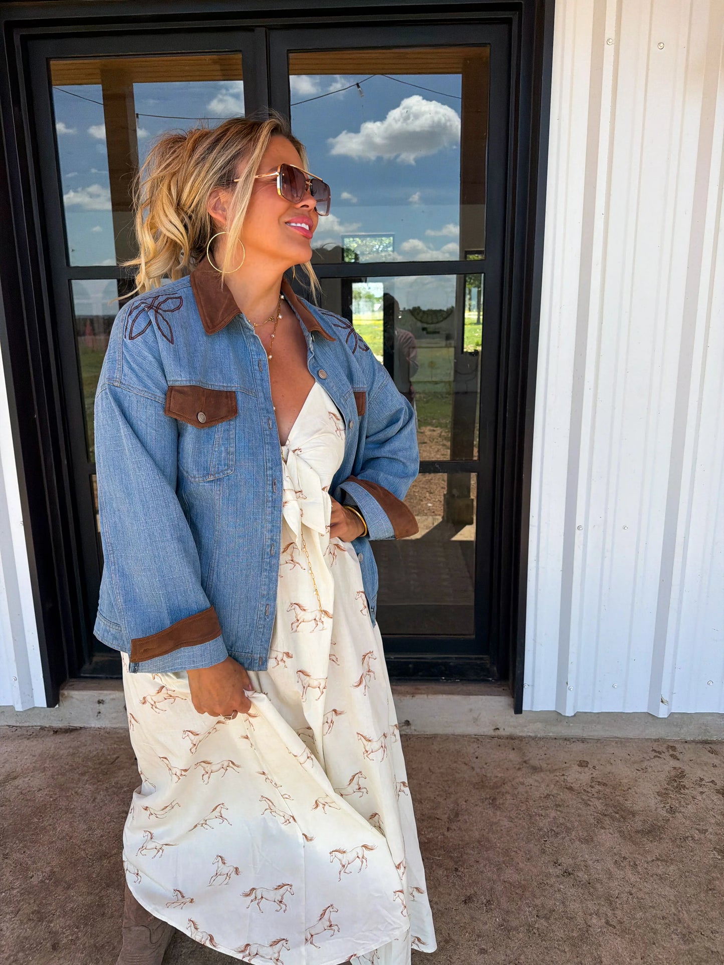 Cowboy Romance Denim Jacket : PREORDER