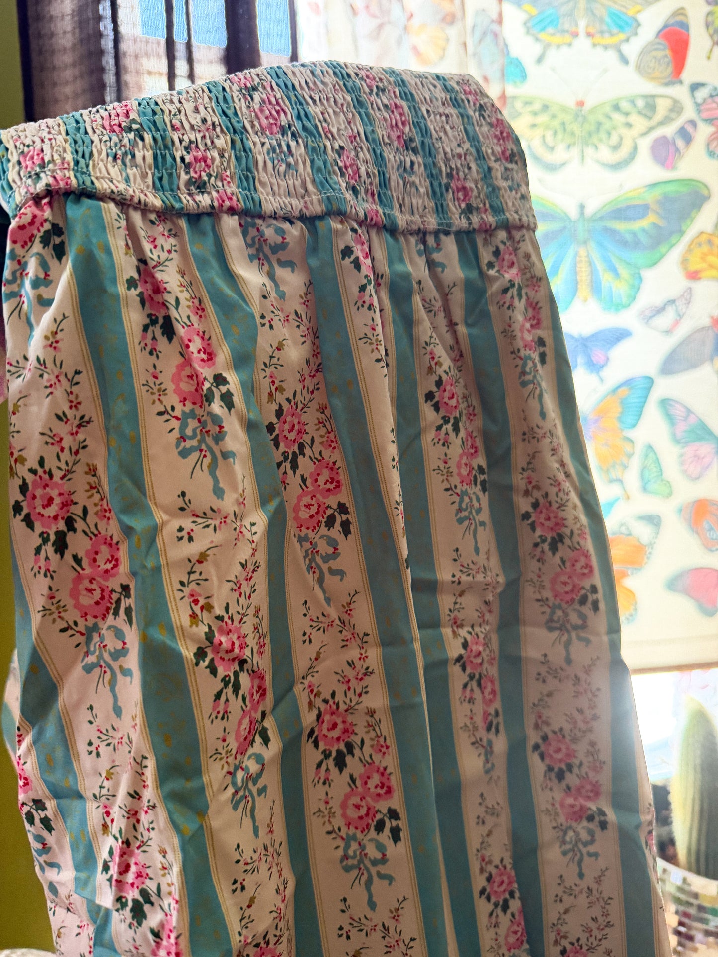 Marjorie Floral Stripe Dress