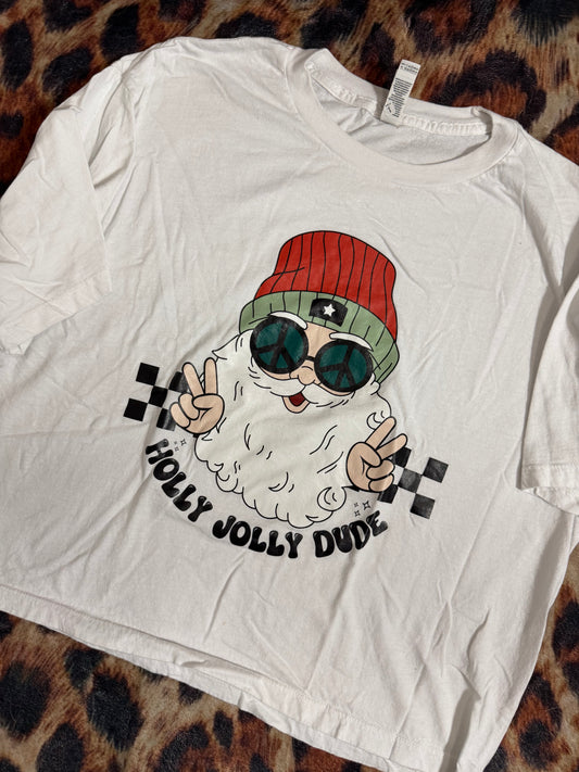 Holly Jolly Cropped Tee : XL : Blakeley : NEW
