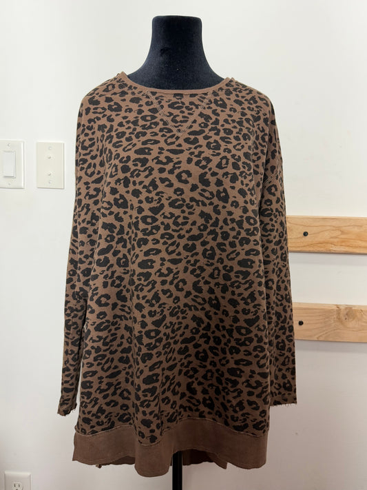 Leopard Slit Crew : White Crow : M | NEW