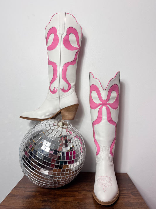 The Kacey Bow Boots : Pink | BEAST BRAND
