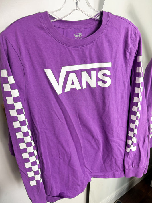 Purple Long Sleeve V Tee : M