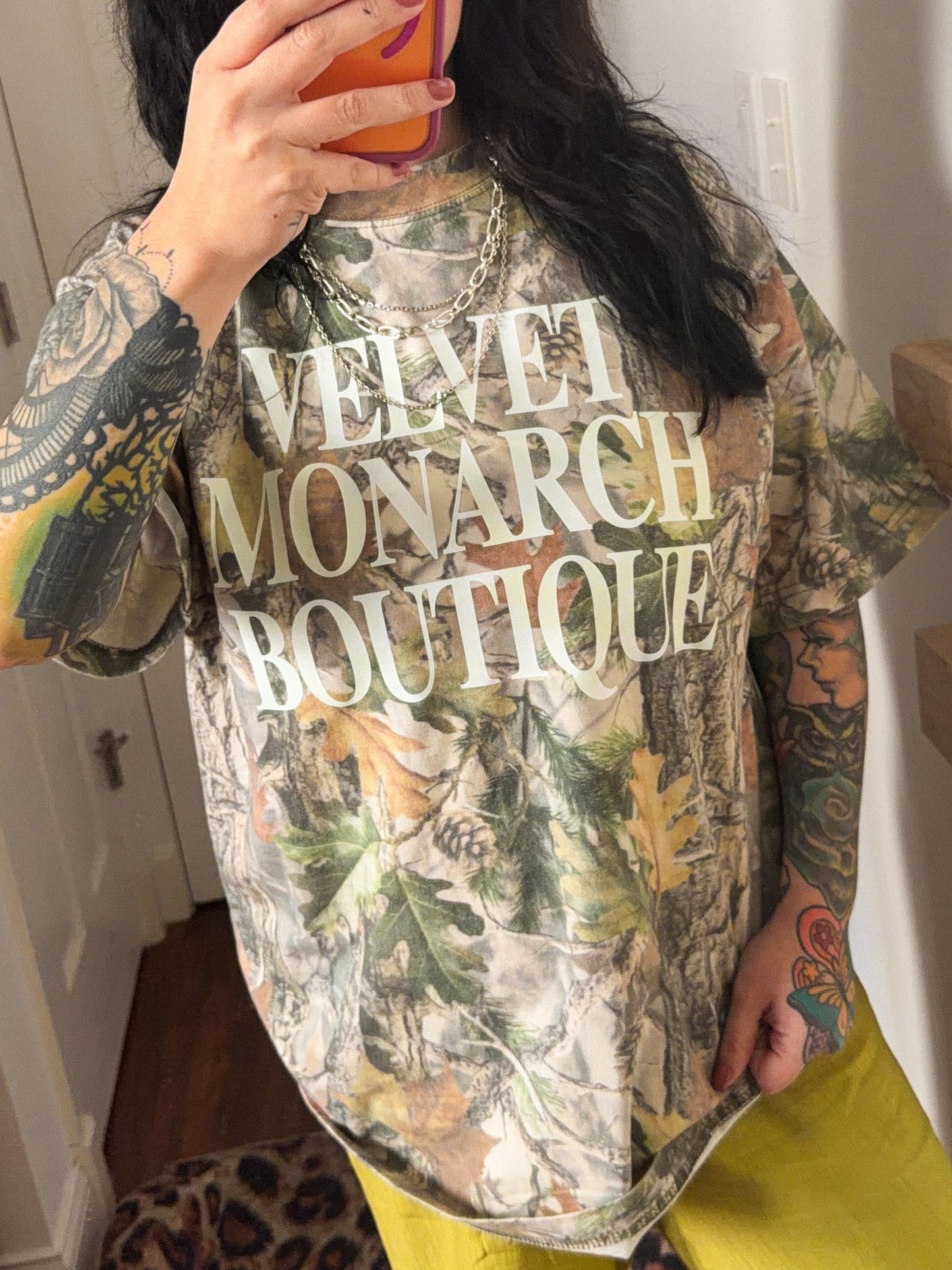 Velvet Monarch Light Camo Tee