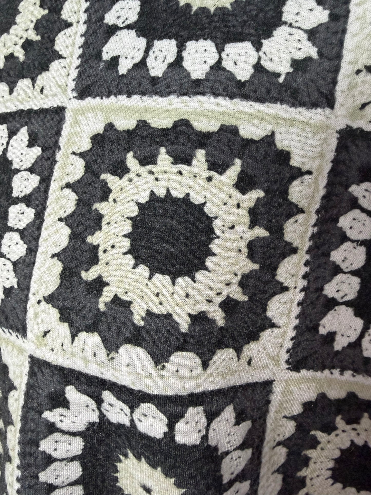 Crochet Printed Crew : L