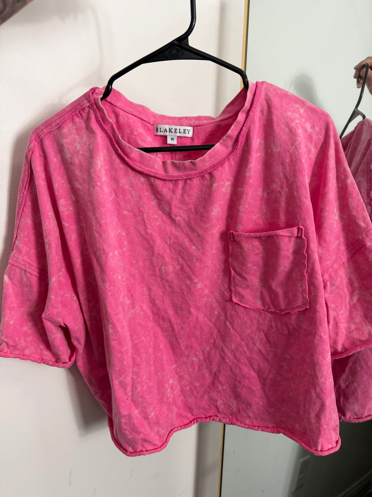 Blakeley Mineral Wash Cropped Tee : NEW : 1X