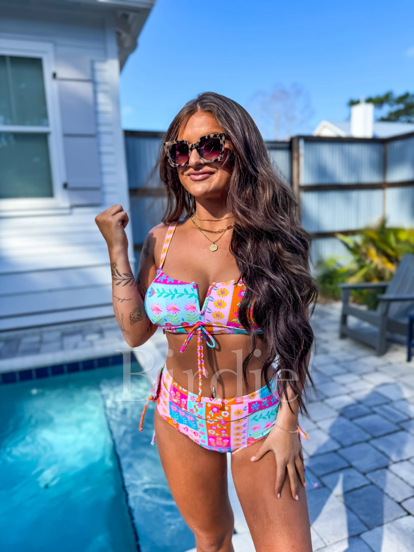 Paisley Patch Swim Set