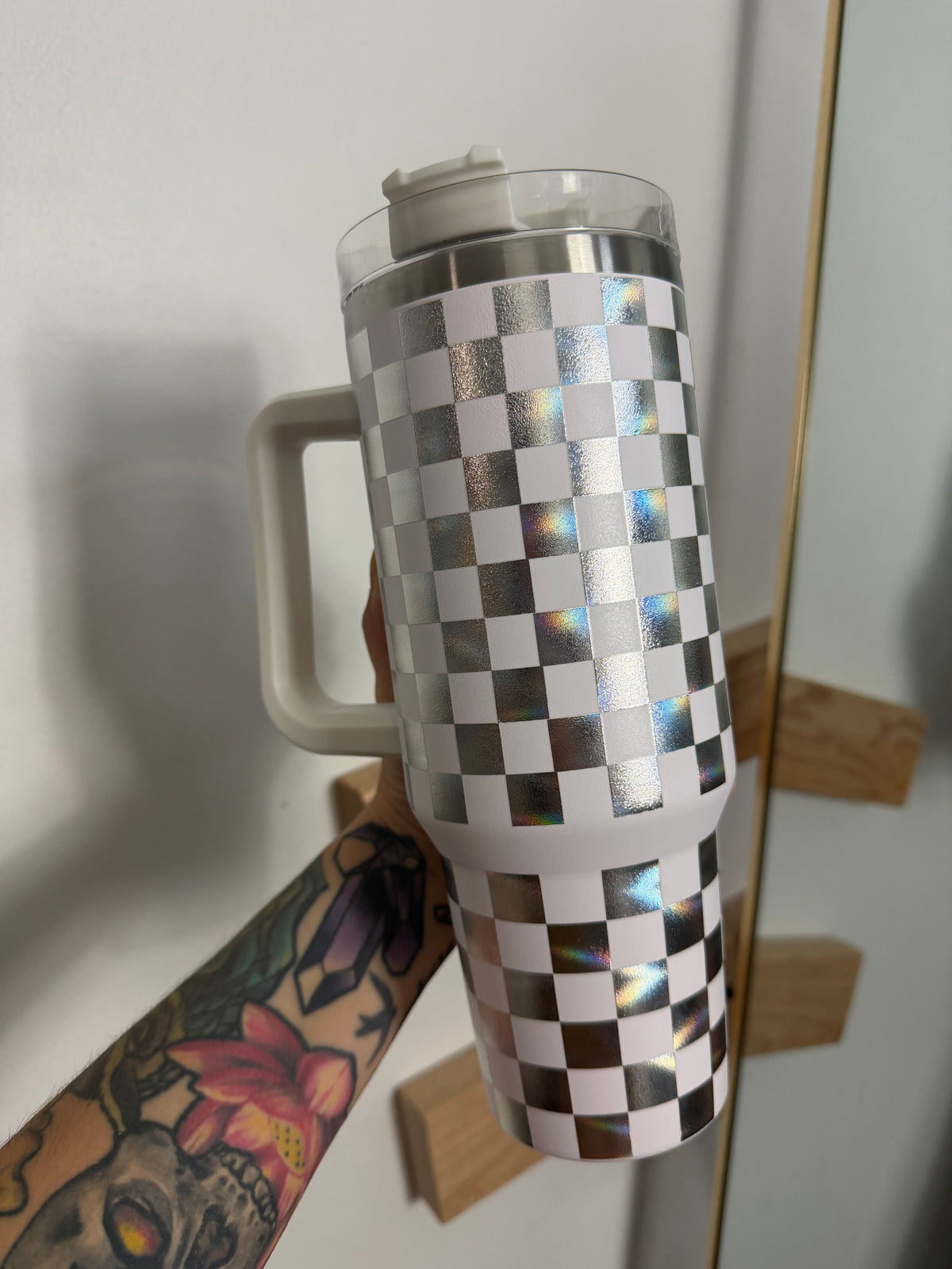Checker Tumbler : NEW W BOX