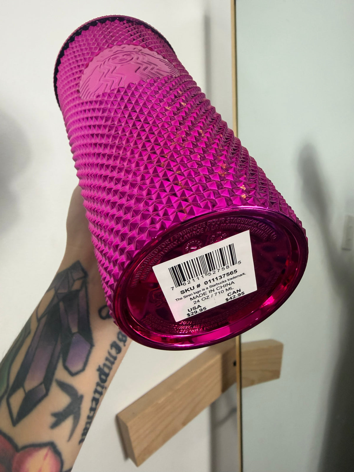 Starbs Pink Metallic Tumbler