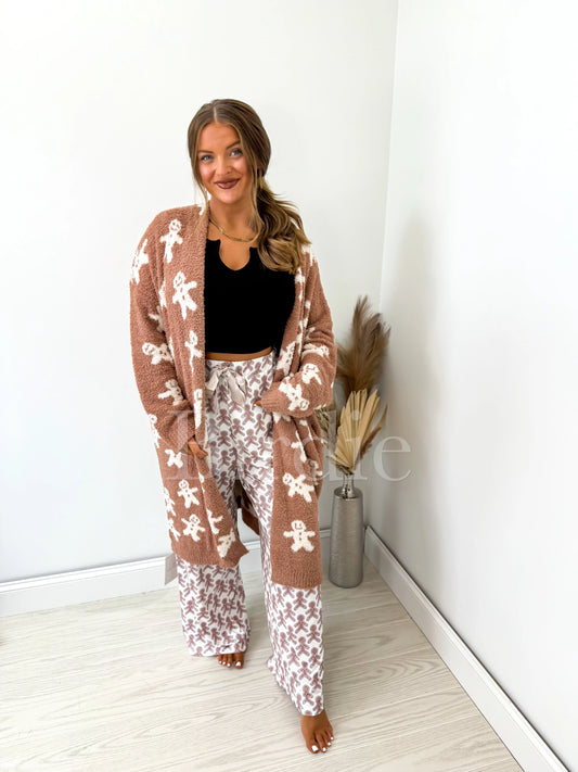 Gingerbread Reversible Cardigan | PREORDER
