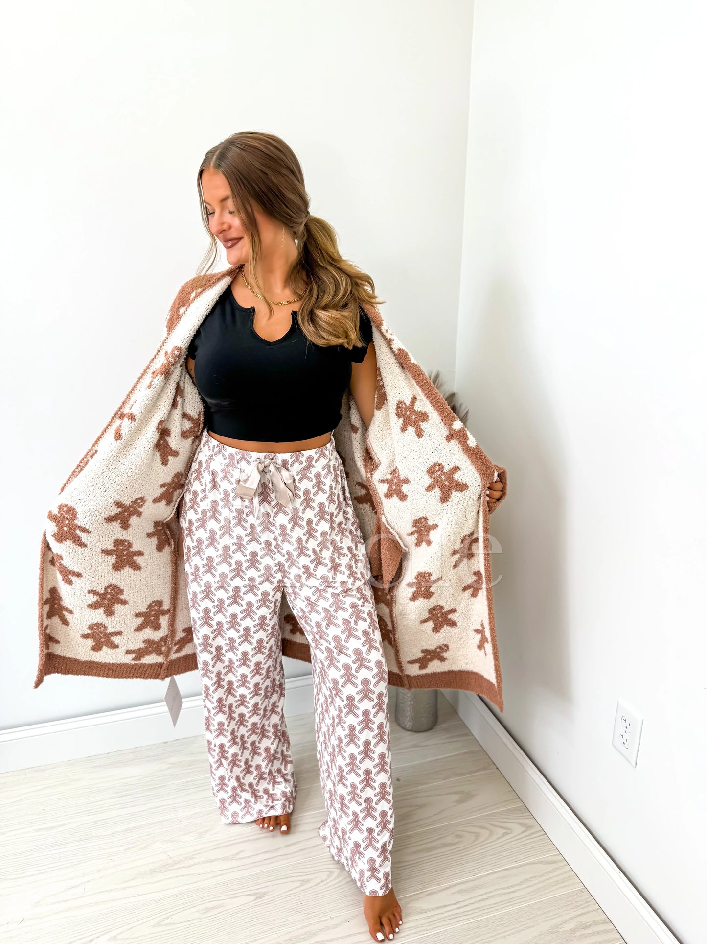 Gingerbread Reversible Cardigan | PREORDER