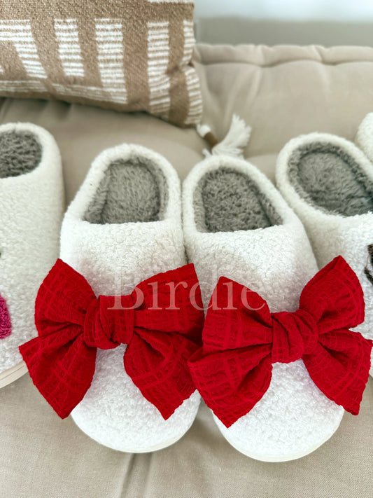 Red Bow Slippers | PREORDER