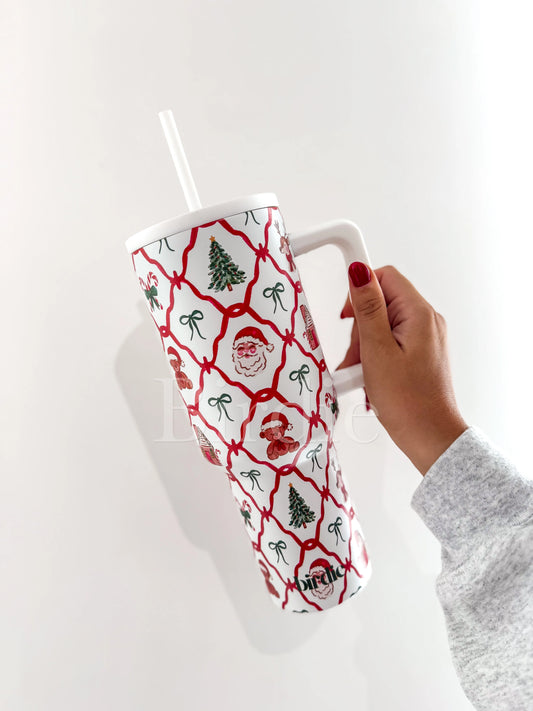 Holiday Tumbler Santa :  | PREORDER