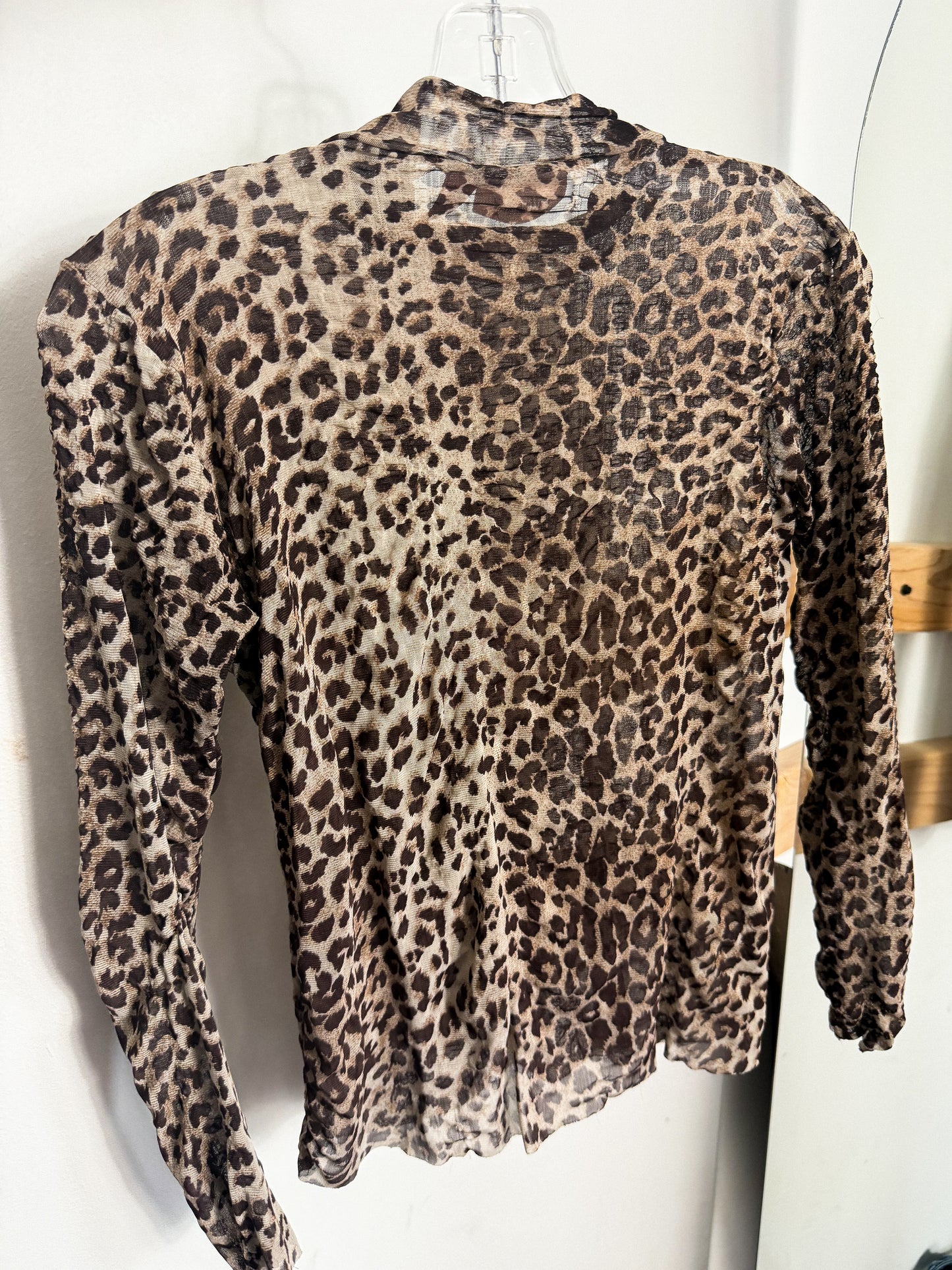 Leopard Mesh Top : M