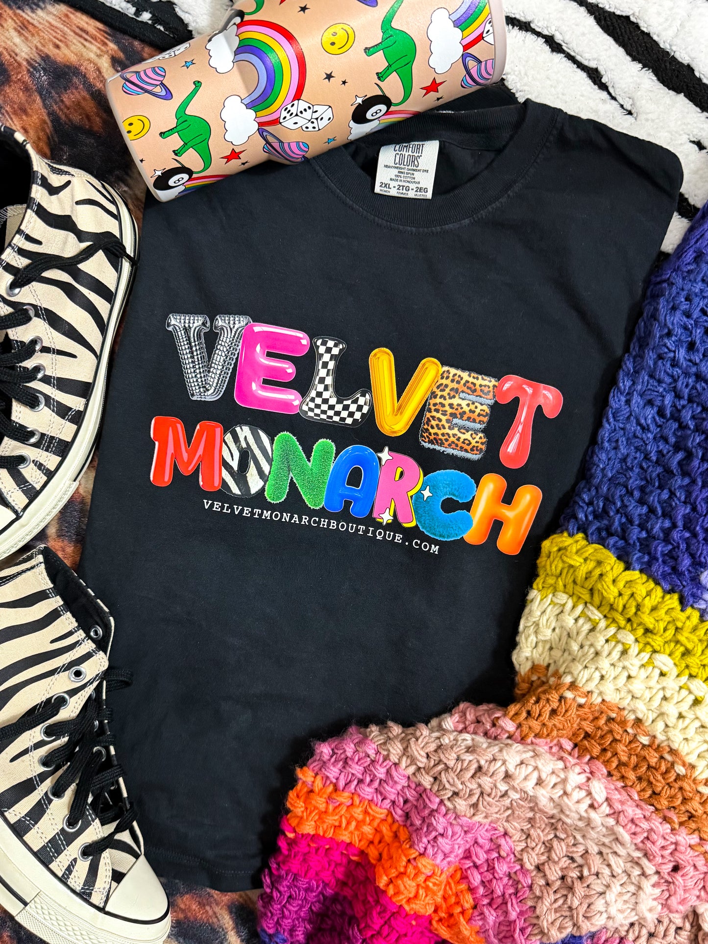 VM Funky Cropped Tee : Black