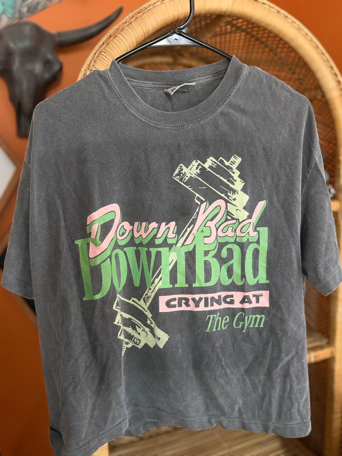 Down Bad Crop Tee : XL
