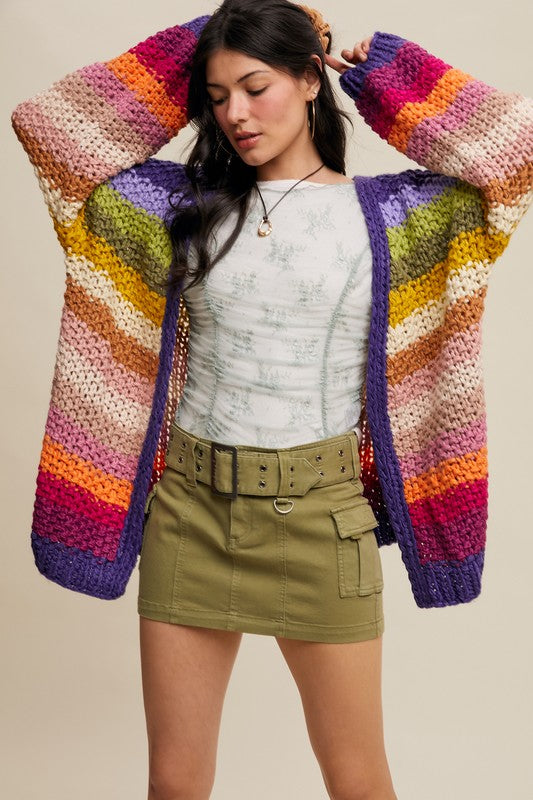 Better With You Cardigan : Rainbow | PREORDER