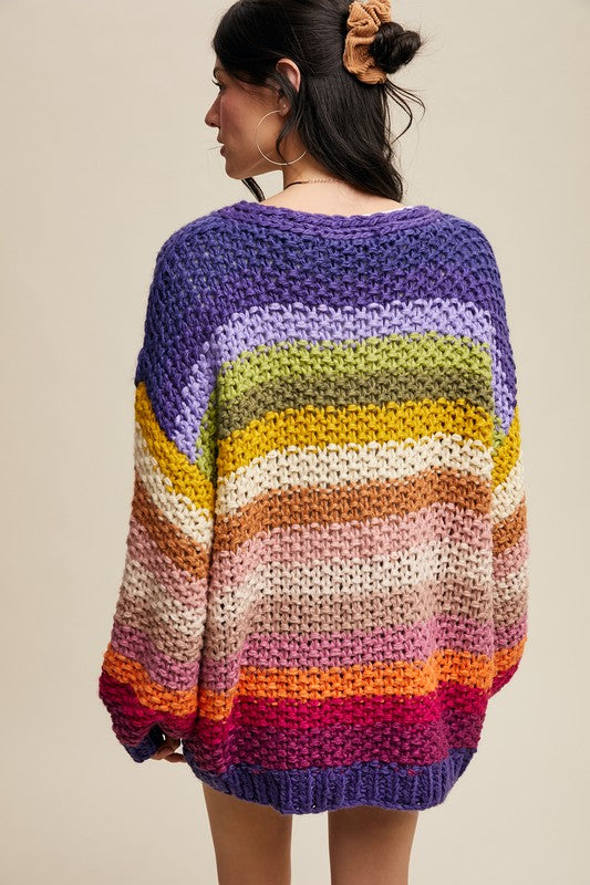 Better With You Cardigan : Rainbow | PREORDER