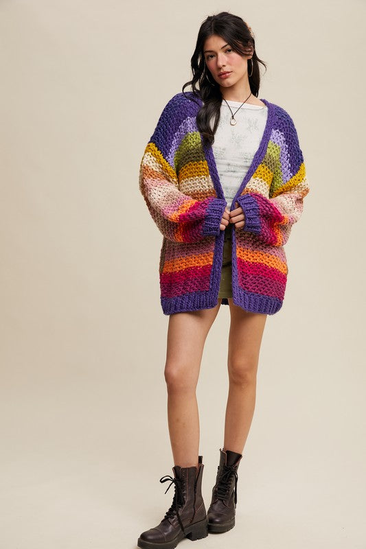 Better With You Cardigan : Rainbow | PREORDER
