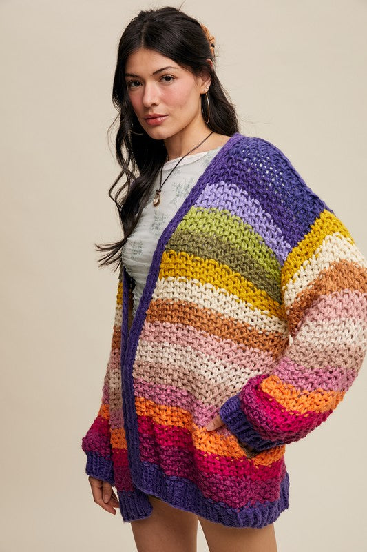 Better With You Cardigan : Rainbow | PREORDER